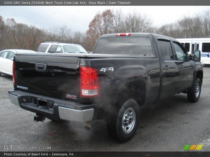 Onyx Black / Dark Titanium 2009 GMC Sierra 2500HD Work Truck Crew Cab 4x4