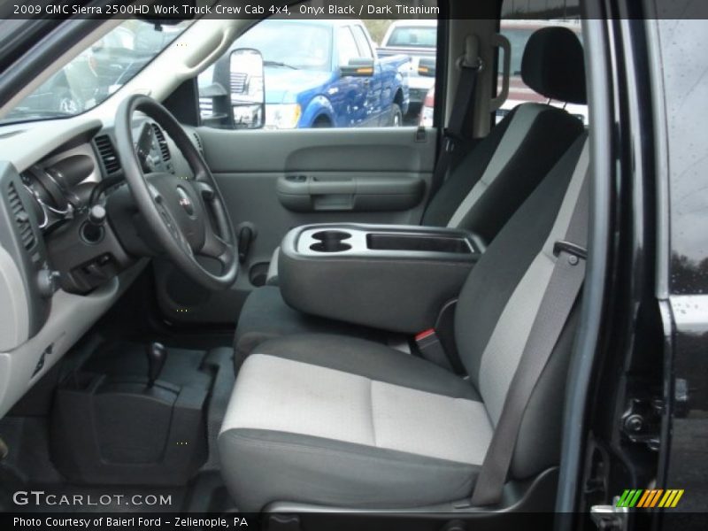 Front Seat of 2009 Sierra 2500HD Work Truck Crew Cab 4x4