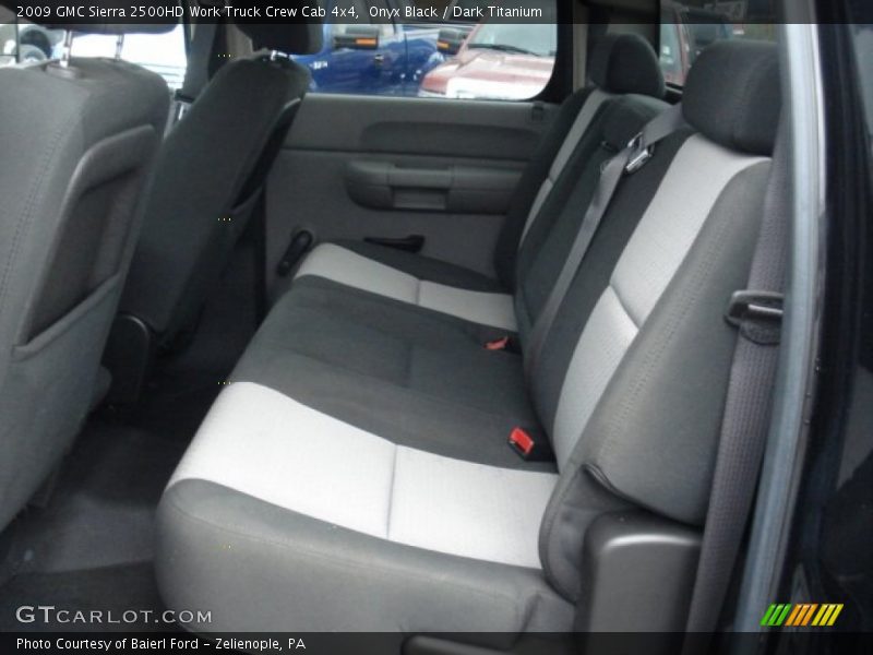Rear Seat of 2009 Sierra 2500HD Work Truck Crew Cab 4x4