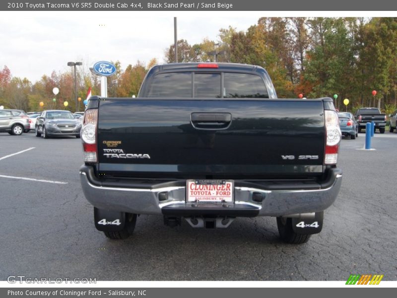 Black Sand Pearl / Sand Beige 2010 Toyota Tacoma V6 SR5 Double Cab 4x4