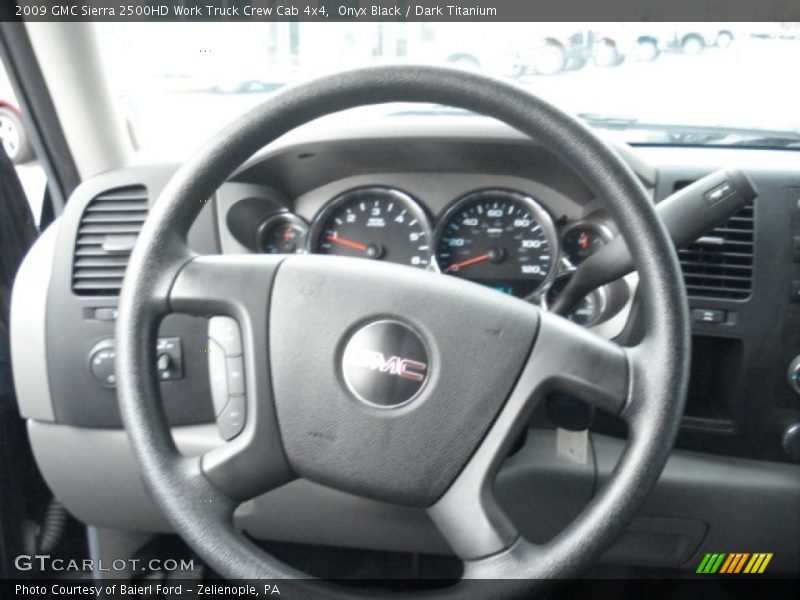  2009 Sierra 2500HD Work Truck Crew Cab 4x4 Steering Wheel
