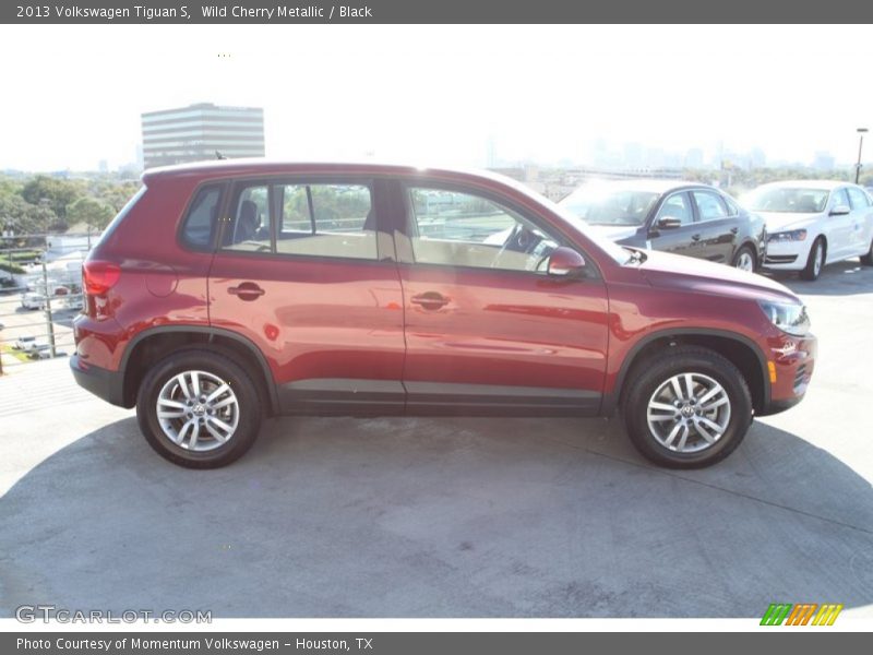 Wild Cherry Metallic / Black 2013 Volkswagen Tiguan S