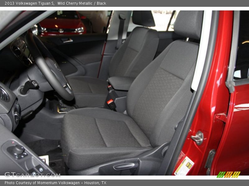 Wild Cherry Metallic / Black 2013 Volkswagen Tiguan S