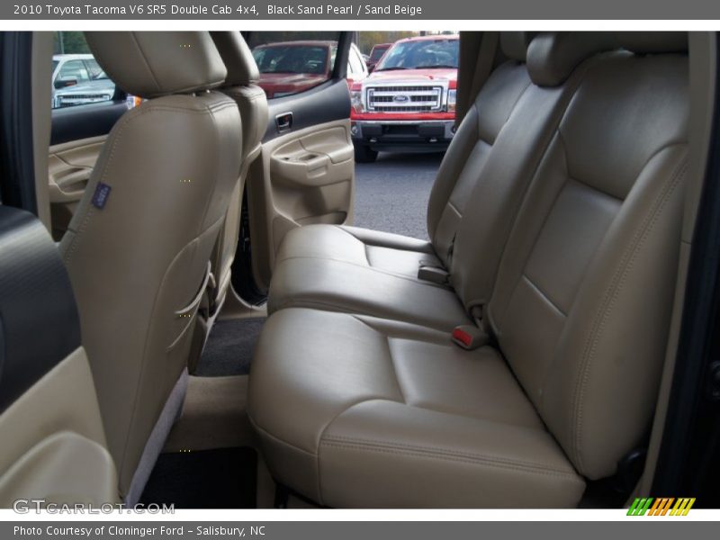 Rear Seat of 2010 Tacoma V6 SR5 Double Cab 4x4