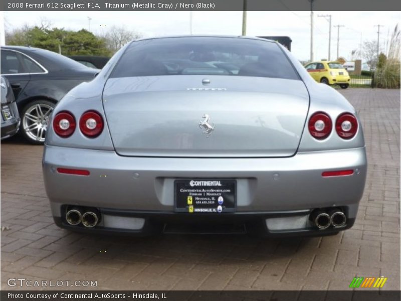 Titanium (Metallic Gray) / Nero (Black) 2008 Ferrari 612 Scaglietti F1A