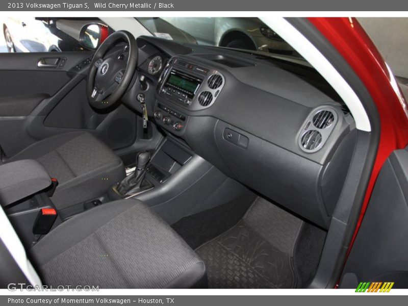 Wild Cherry Metallic / Black 2013 Volkswagen Tiguan S