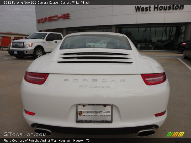 Carrara White / Black 2012 Porsche New 911 Carrera Coupe
