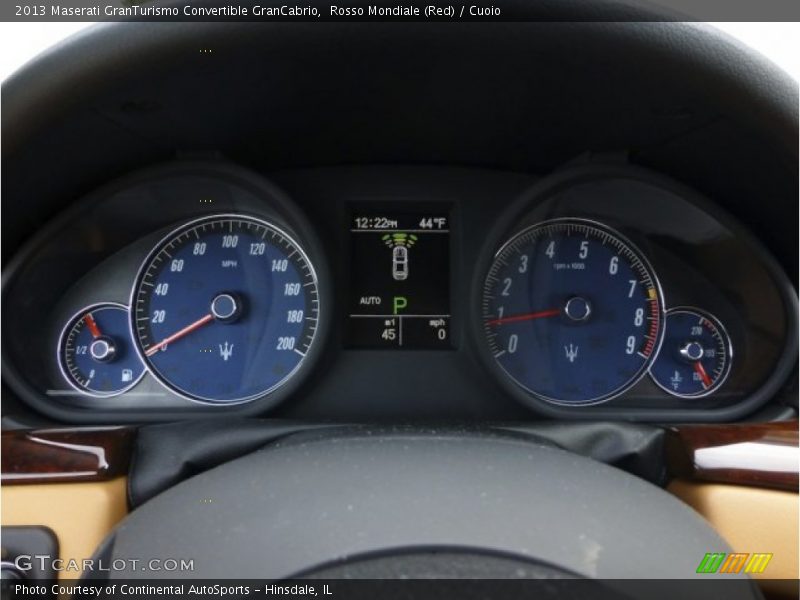  2013 GranTurismo Convertible GranCabrio GranCabrio Gauges