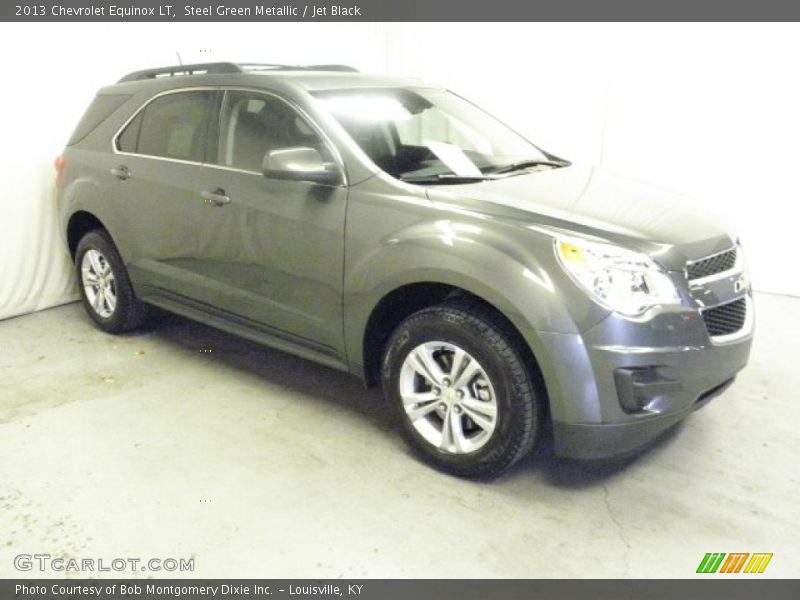 Steel Green Metallic / Jet Black 2013 Chevrolet Equinox LT
