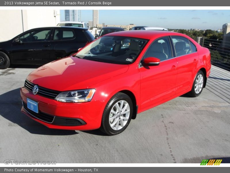 Tornado Red / Cornsilk Beige 2013 Volkswagen Jetta SE Sedan