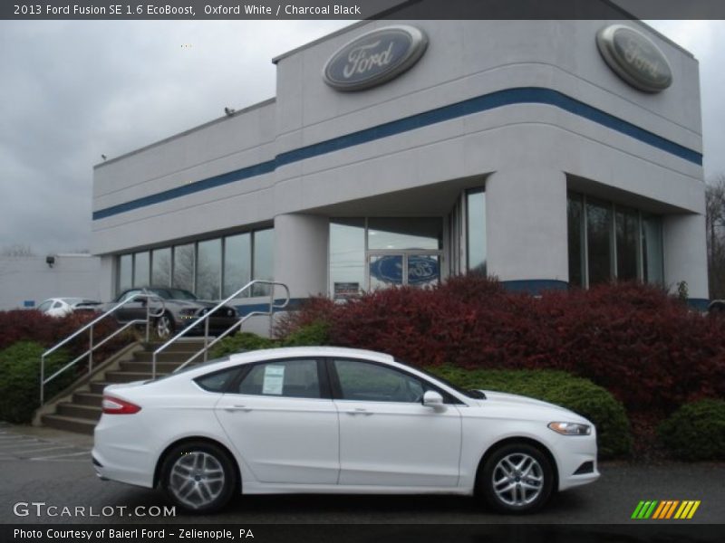 Oxford White / Charcoal Black 2013 Ford Fusion SE 1.6 EcoBoost