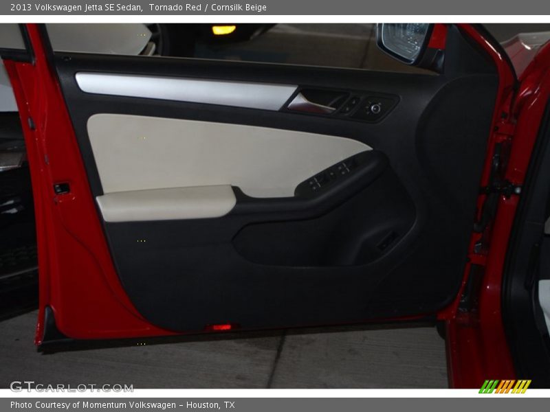 Tornado Red / Cornsilk Beige 2013 Volkswagen Jetta SE Sedan