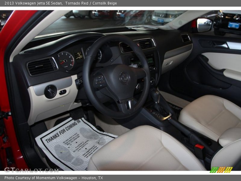 Tornado Red / Cornsilk Beige 2013 Volkswagen Jetta SE Sedan