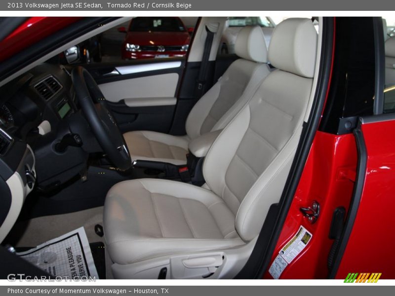 Tornado Red / Cornsilk Beige 2013 Volkswagen Jetta SE Sedan