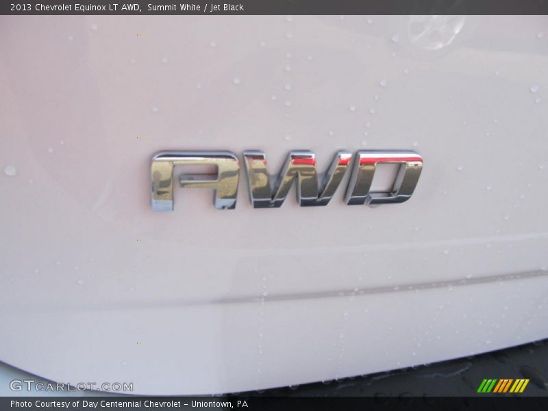 Summit White / Jet Black 2013 Chevrolet Equinox LT AWD