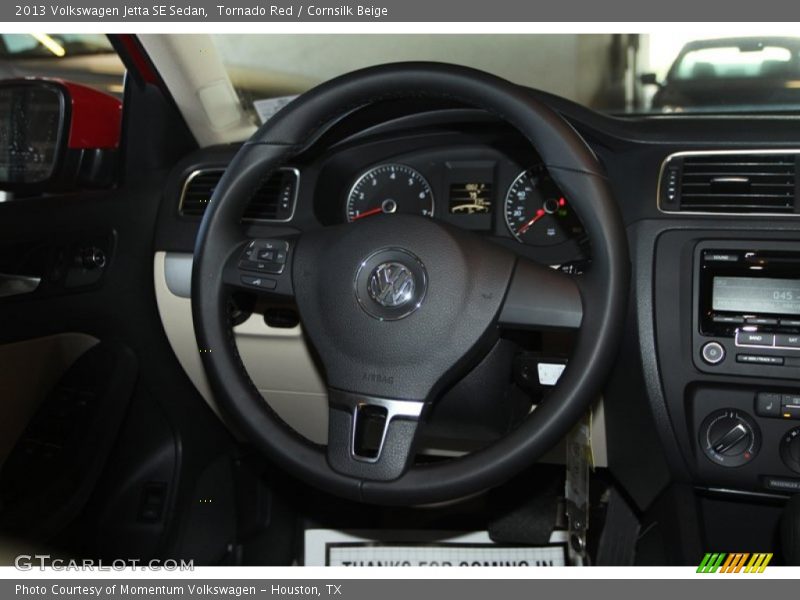 Tornado Red / Cornsilk Beige 2013 Volkswagen Jetta SE Sedan