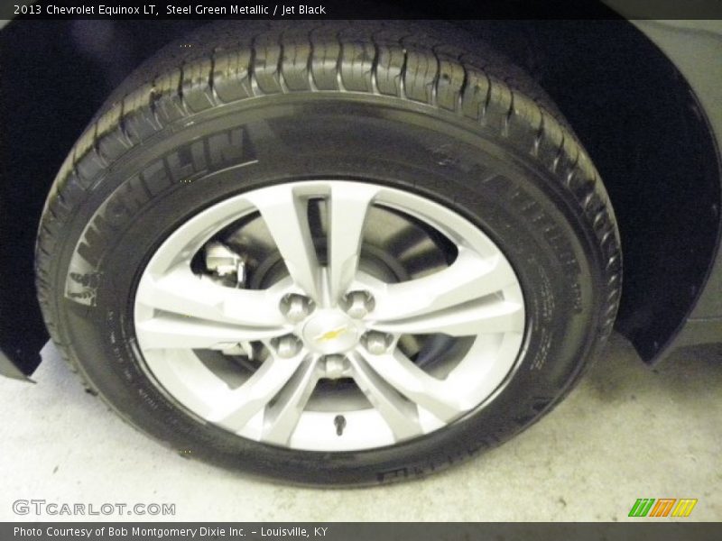 Steel Green Metallic / Jet Black 2013 Chevrolet Equinox LT