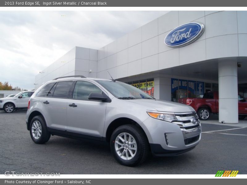 Ingot Silver Metallic / Charcoal Black 2013 Ford Edge SE