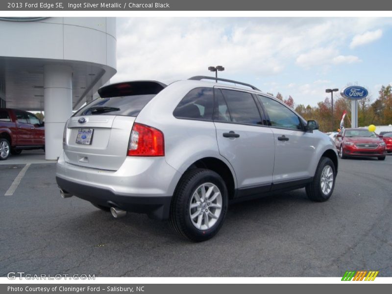 Ingot Silver Metallic / Charcoal Black 2013 Ford Edge SE