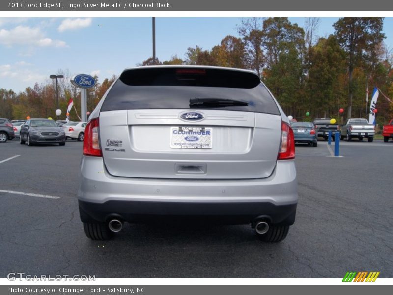 Ingot Silver Metallic / Charcoal Black 2013 Ford Edge SE