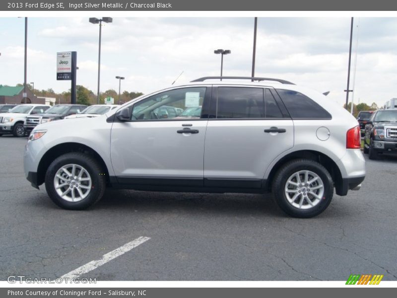Ingot Silver Metallic / Charcoal Black 2013 Ford Edge SE