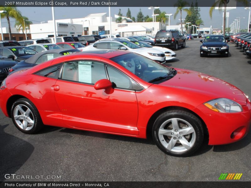 Pure Red / Dark Charcoal 2007 Mitsubishi Eclipse GS Coupe