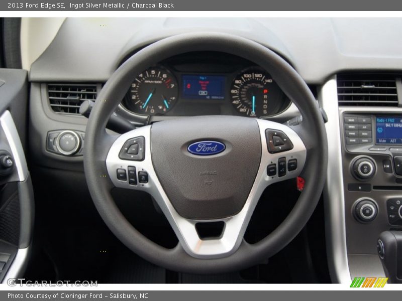 Ingot Silver Metallic / Charcoal Black 2013 Ford Edge SE