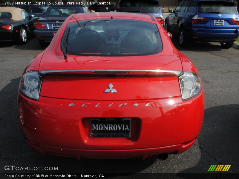 Pure Red / Dark Charcoal 2007 Mitsubishi Eclipse GS Coupe