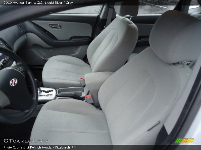 Liquid Silver / Gray 2010 Hyundai Elantra GLS