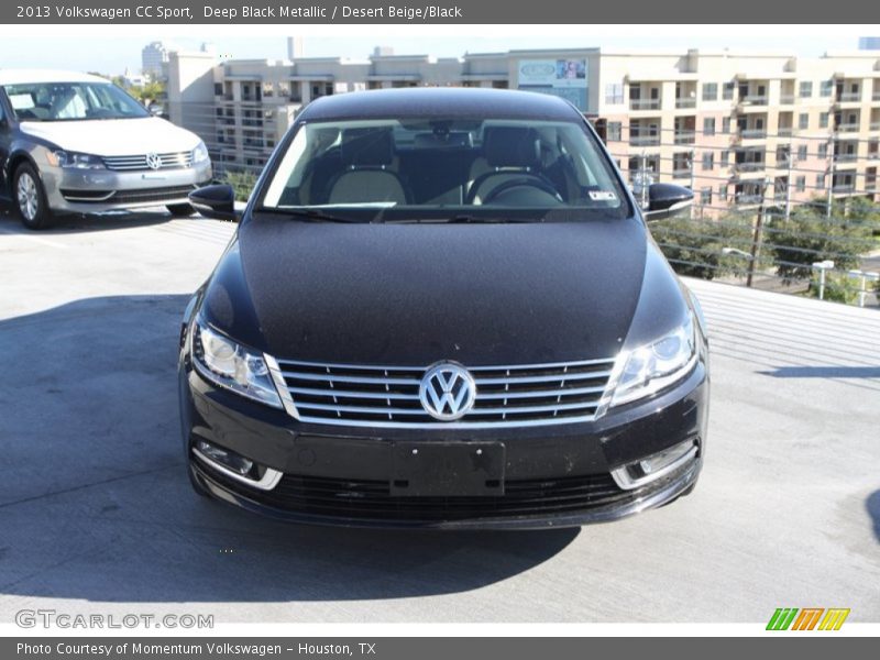 Deep Black Metallic / Desert Beige/Black 2013 Volkswagen CC Sport