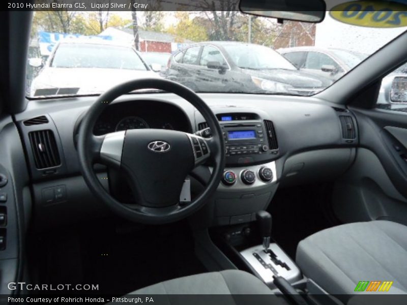 Liquid Silver / Gray 2010 Hyundai Elantra GLS