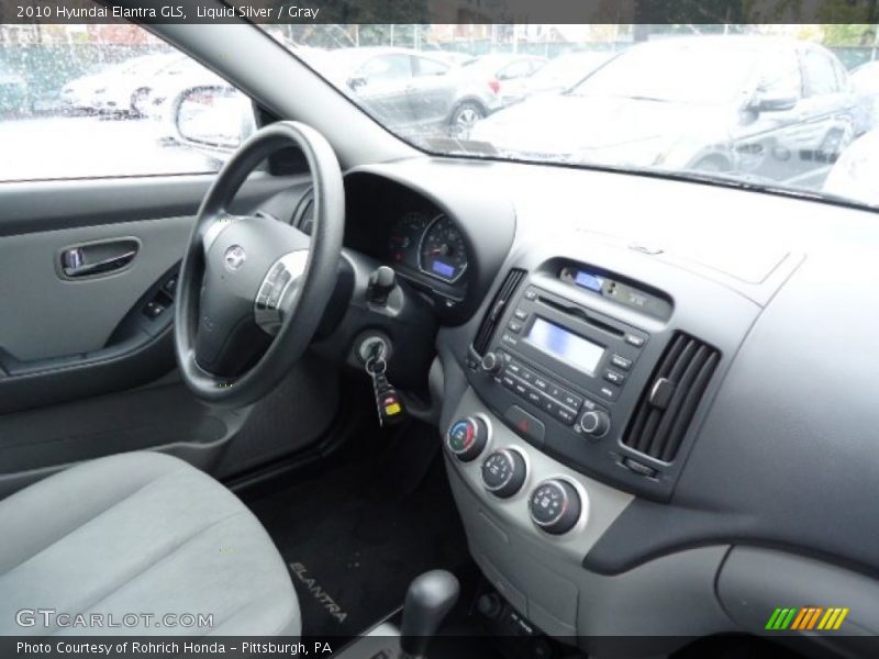 Liquid Silver / Gray 2010 Hyundai Elantra GLS