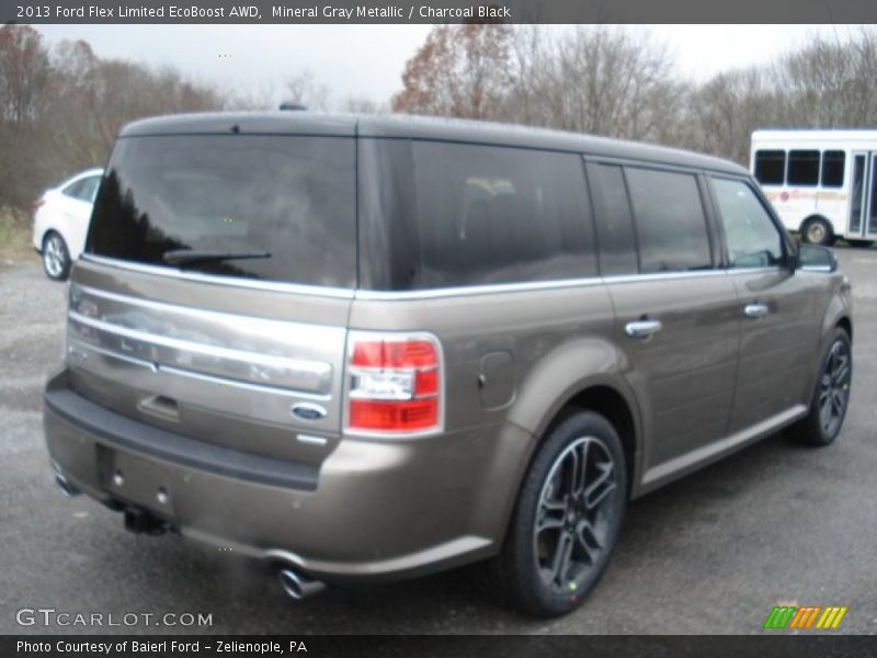 Mineral Gray Metallic / Charcoal Black 2013 Ford Flex Limited EcoBoost AWD