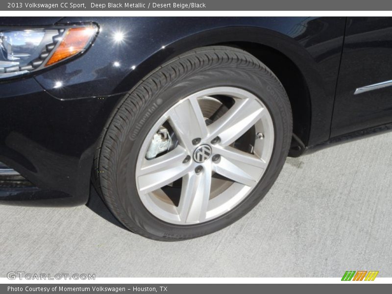 Deep Black Metallic / Desert Beige/Black 2013 Volkswagen CC Sport