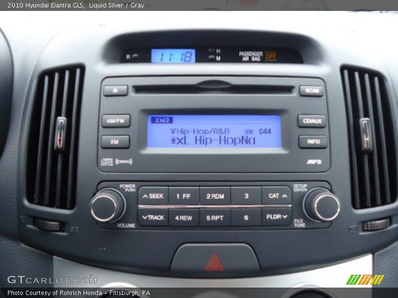 Liquid Silver / Gray 2010 Hyundai Elantra GLS