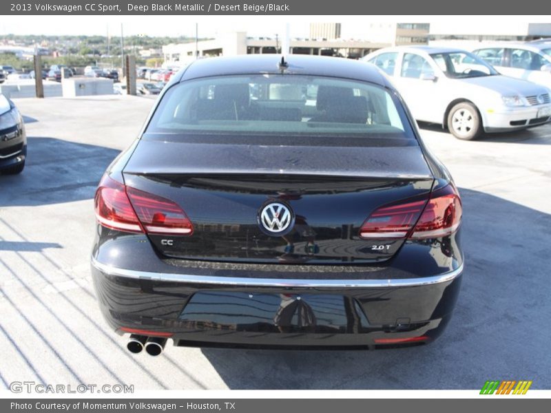 Deep Black Metallic / Desert Beige/Black 2013 Volkswagen CC Sport