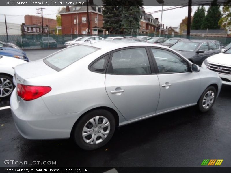 Liquid Silver / Gray 2010 Hyundai Elantra GLS
