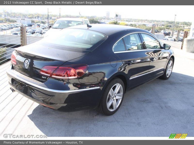 Deep Black Metallic / Desert Beige/Black 2013 Volkswagen CC Sport