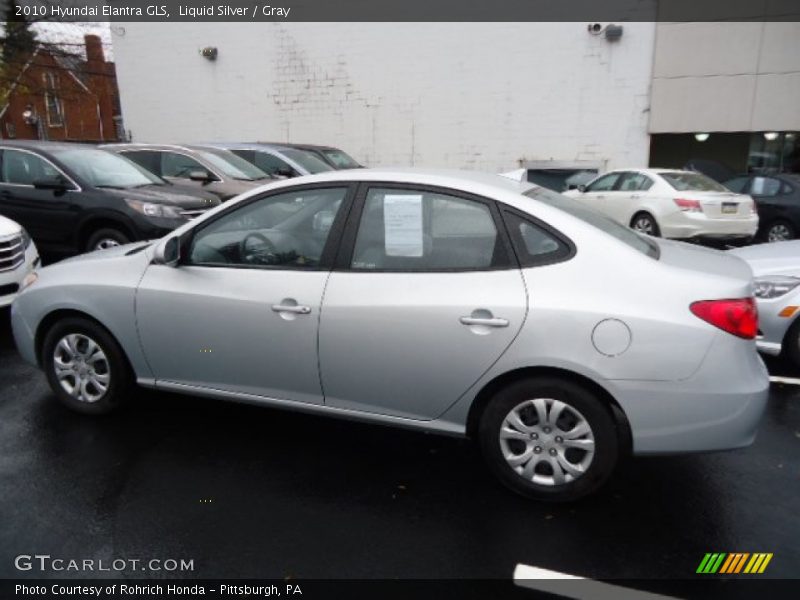 Liquid Silver / Gray 2010 Hyundai Elantra GLS