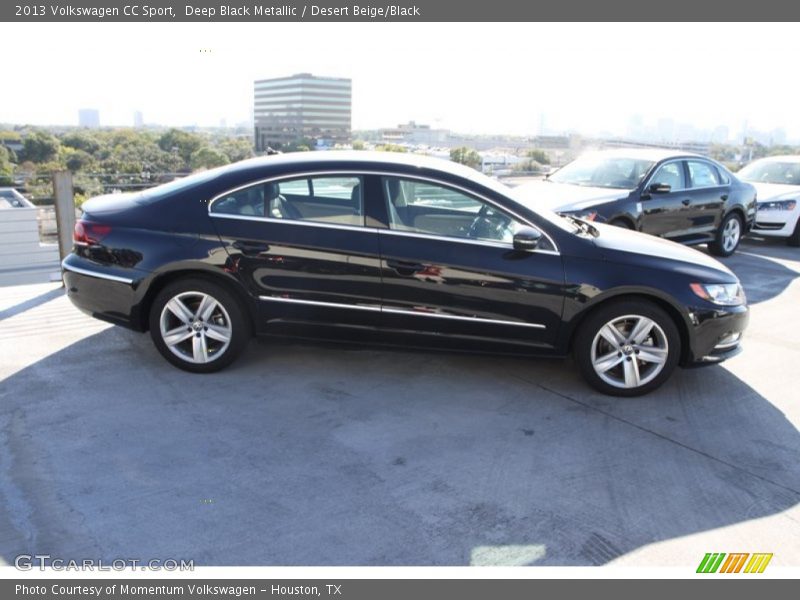 Deep Black Metallic / Desert Beige/Black 2013 Volkswagen CC Sport