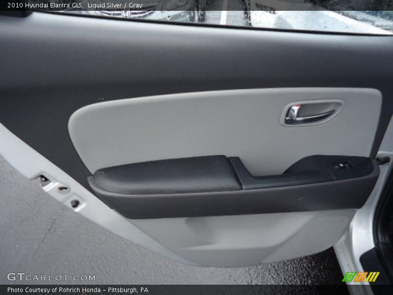 Liquid Silver / Gray 2010 Hyundai Elantra GLS