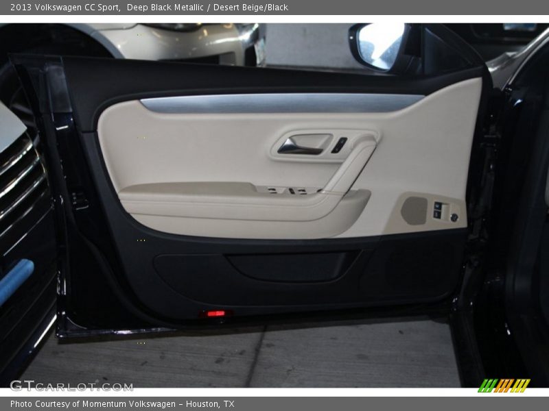 Deep Black Metallic / Desert Beige/Black 2013 Volkswagen CC Sport