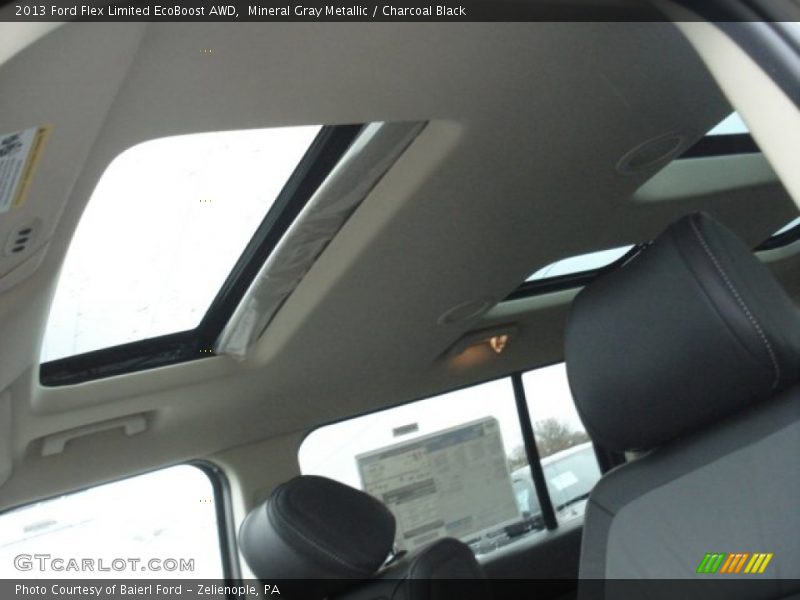 Mineral Gray Metallic / Charcoal Black 2013 Ford Flex Limited EcoBoost AWD