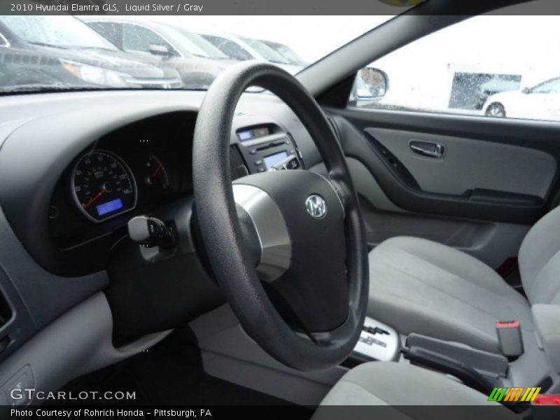 Liquid Silver / Gray 2010 Hyundai Elantra GLS