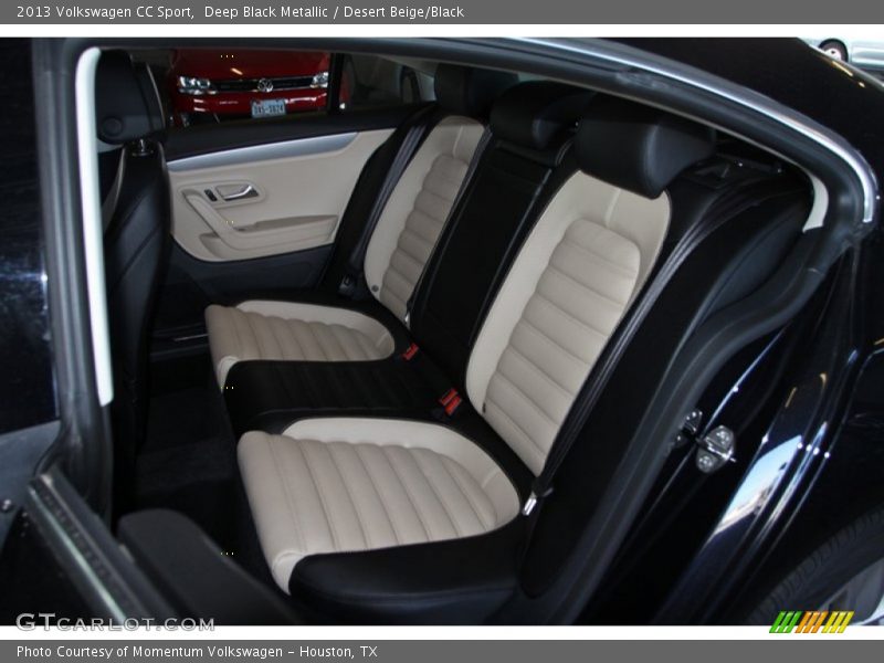 Deep Black Metallic / Desert Beige/Black 2013 Volkswagen CC Sport
