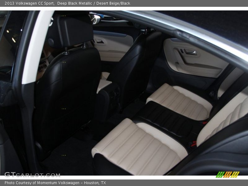 Deep Black Metallic / Desert Beige/Black 2013 Volkswagen CC Sport