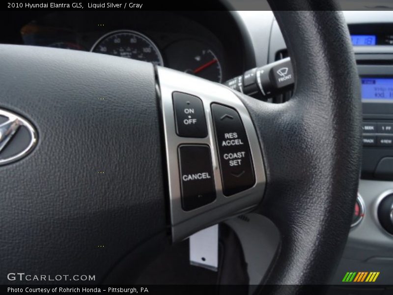 Liquid Silver / Gray 2010 Hyundai Elantra GLS