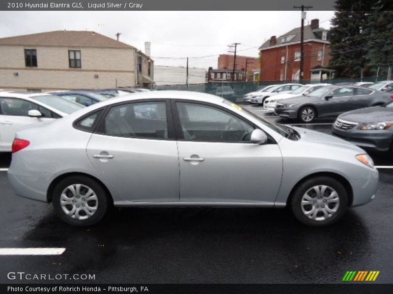 Liquid Silver / Gray 2010 Hyundai Elantra GLS
