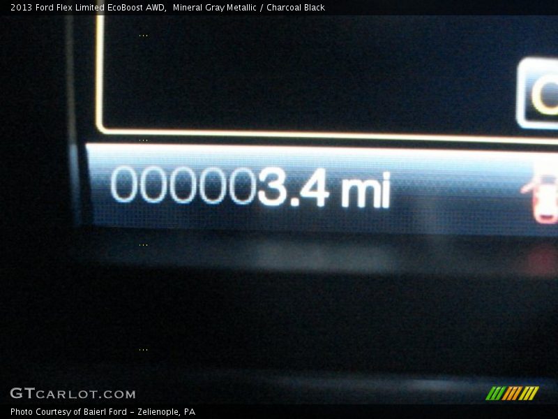 Mineral Gray Metallic / Charcoal Black 2013 Ford Flex Limited EcoBoost AWD