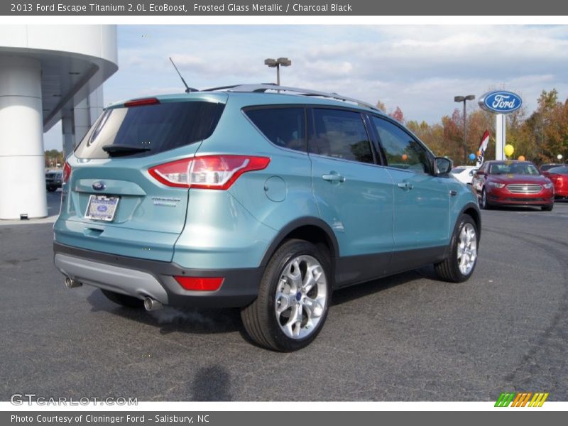 Frosted Glass Metallic / Charcoal Black 2013 Ford Escape Titanium 2.0L EcoBoost